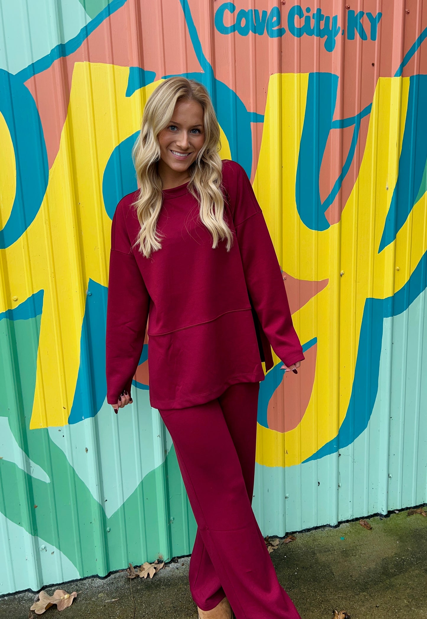 Dark Burgundy Matching Set