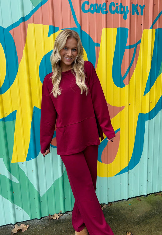Dark Burgundy Matching Set