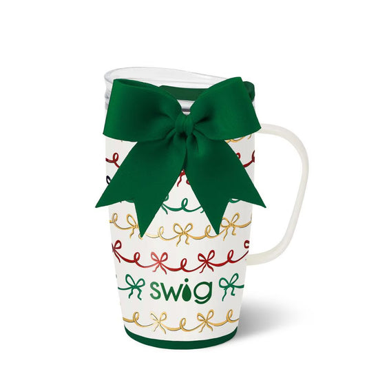 Christmas Bows Swig Travel Mug 18oz
