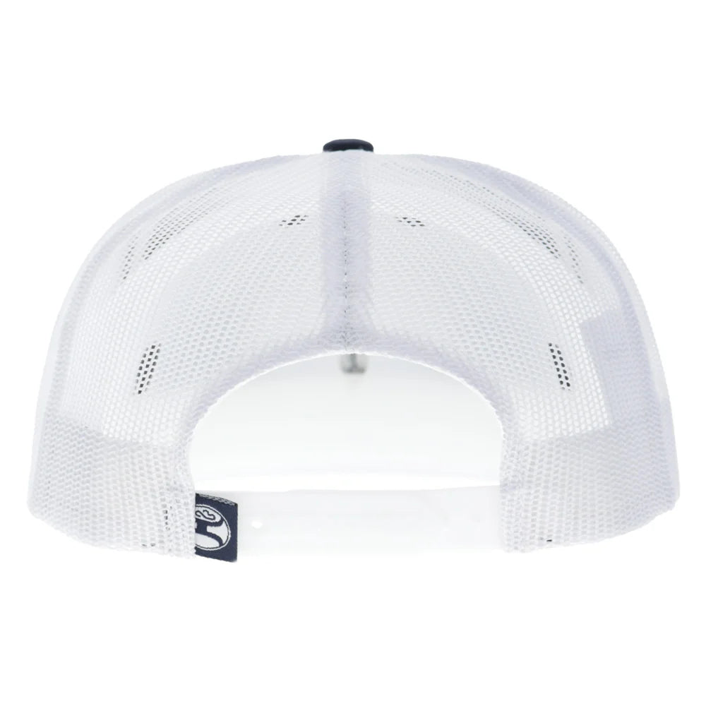Hooey Men’s Mesa Trucker Hat - Navy/White with Serape Pattern Patch