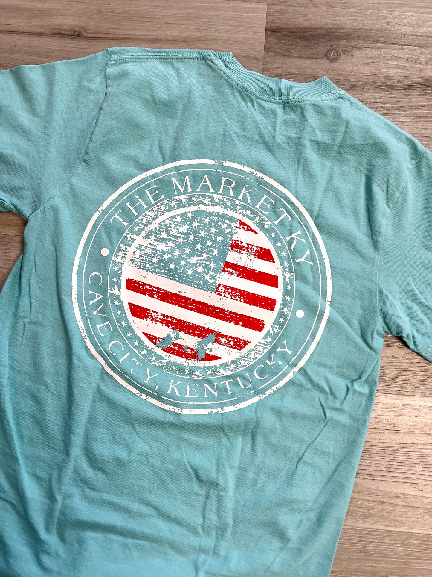 Flag TMK Comfort Colors Tee - Teal