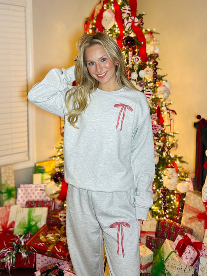 Red Bow 2 Piece Lounge Set- Made to Order