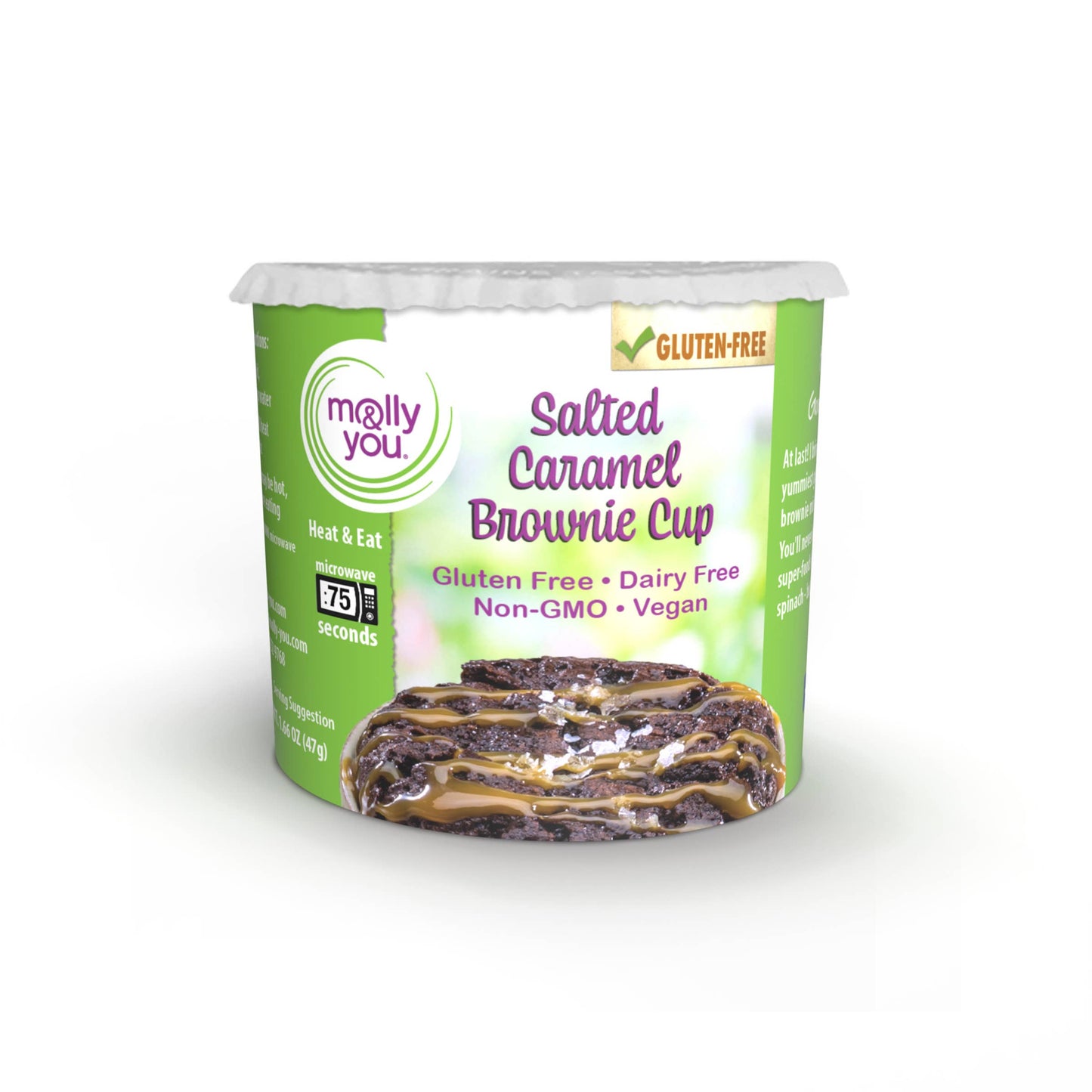 Gluten-Free Salted Caramel Brownie Cup