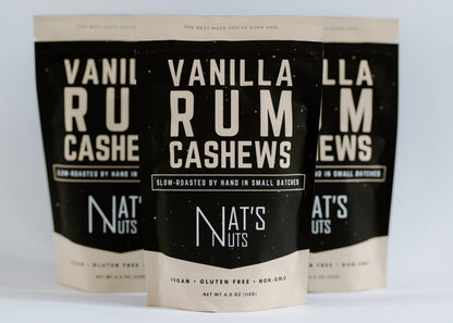 Vanilla Rum Cashews | Gourmet Roasted Nuts