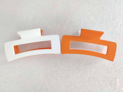 Game Day Two Tone Hair Clips : Garnet/Black