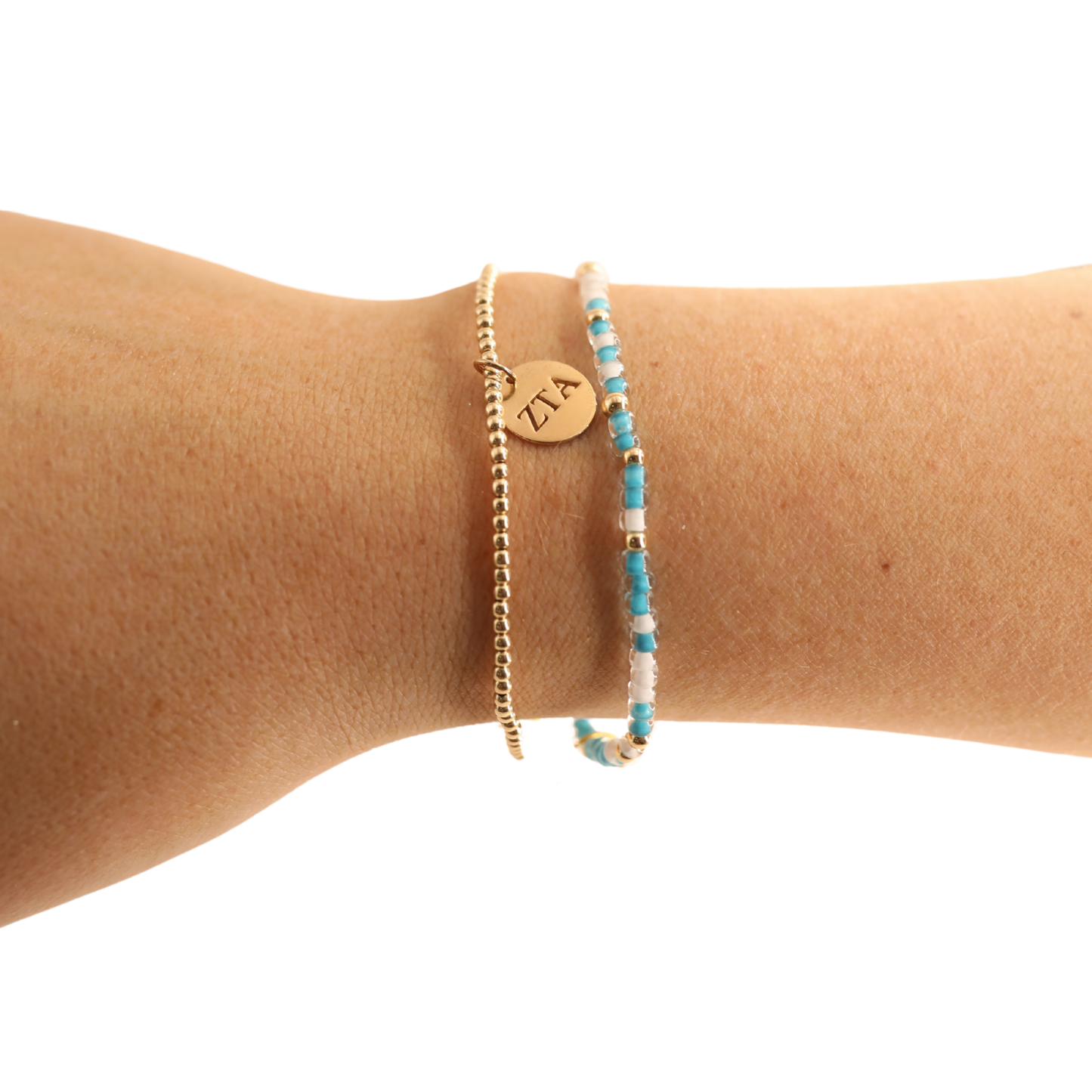 Teal Breeze Sprinkle Bracelet: Standard 6.75 inch