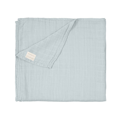 Bamboo Muslin Swaddle Blanket (Misty Sky)