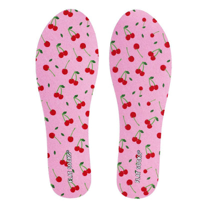 Cherry Darling FLAT SOCKS: Large (up to Women's 13+, Men's 14)