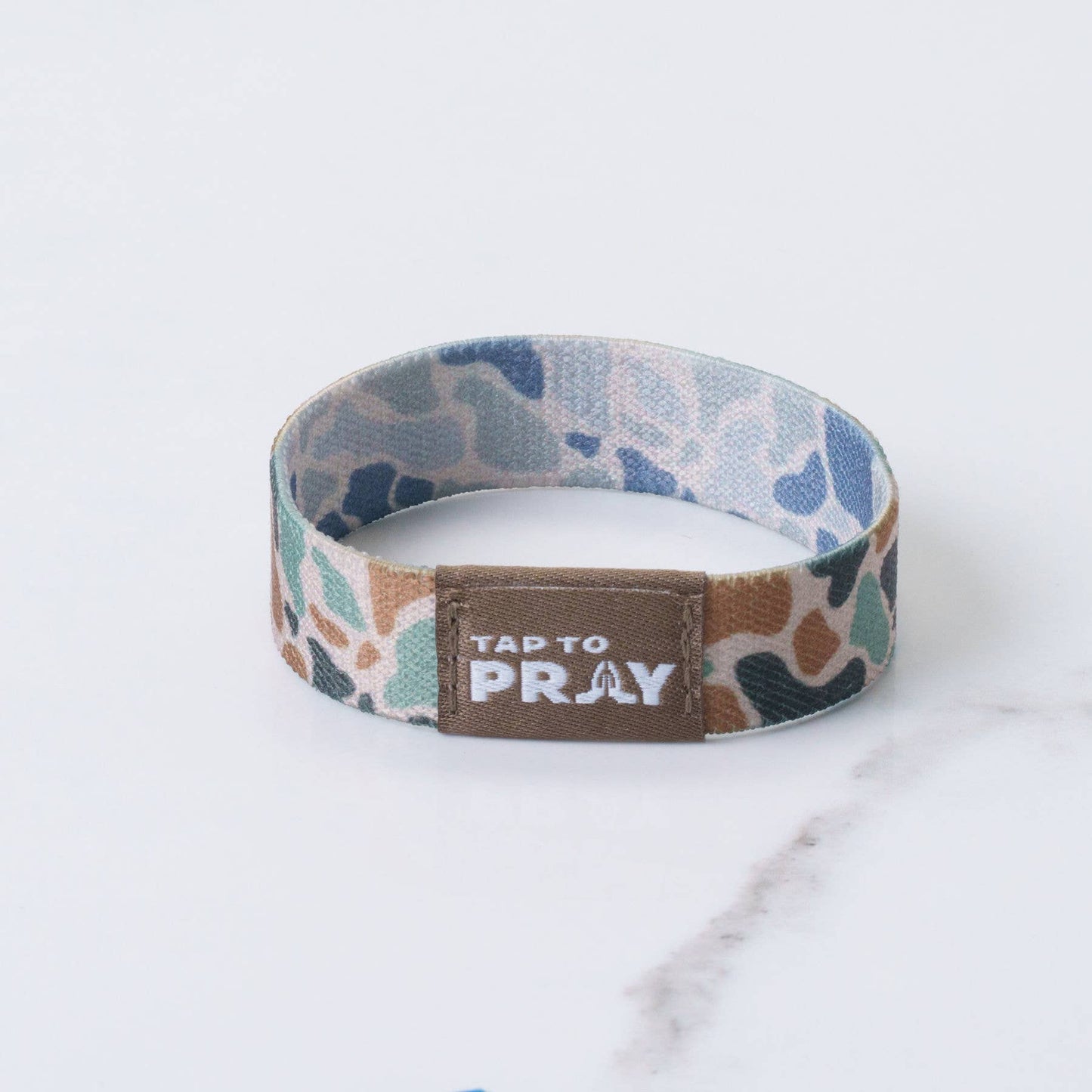 Tap To Pray™ Wristbands - River Rock Camo Classic & Sage: X-Large / River Rock Camo Class / Sage