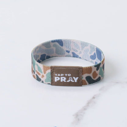 Tap To Pray™ Wristbands - River Rock Camo Classic & Sage: X-Small / River Rock Camo Class / Sage