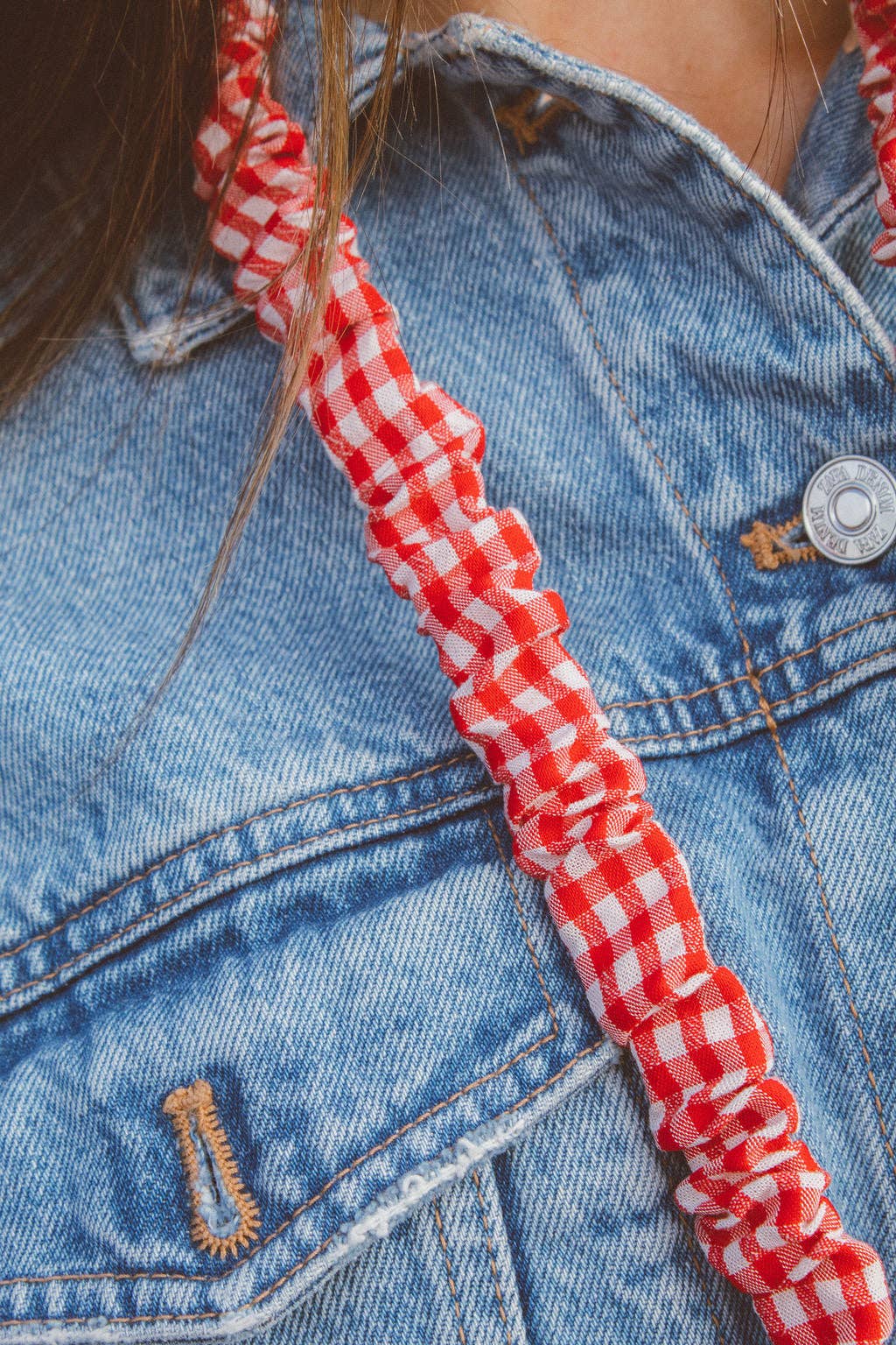 Red Checkered Lanyard