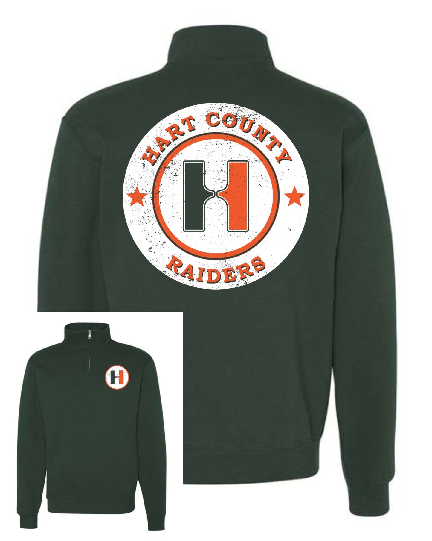 Hart County Raiders 1/4-Zip School Spirit Pull Over