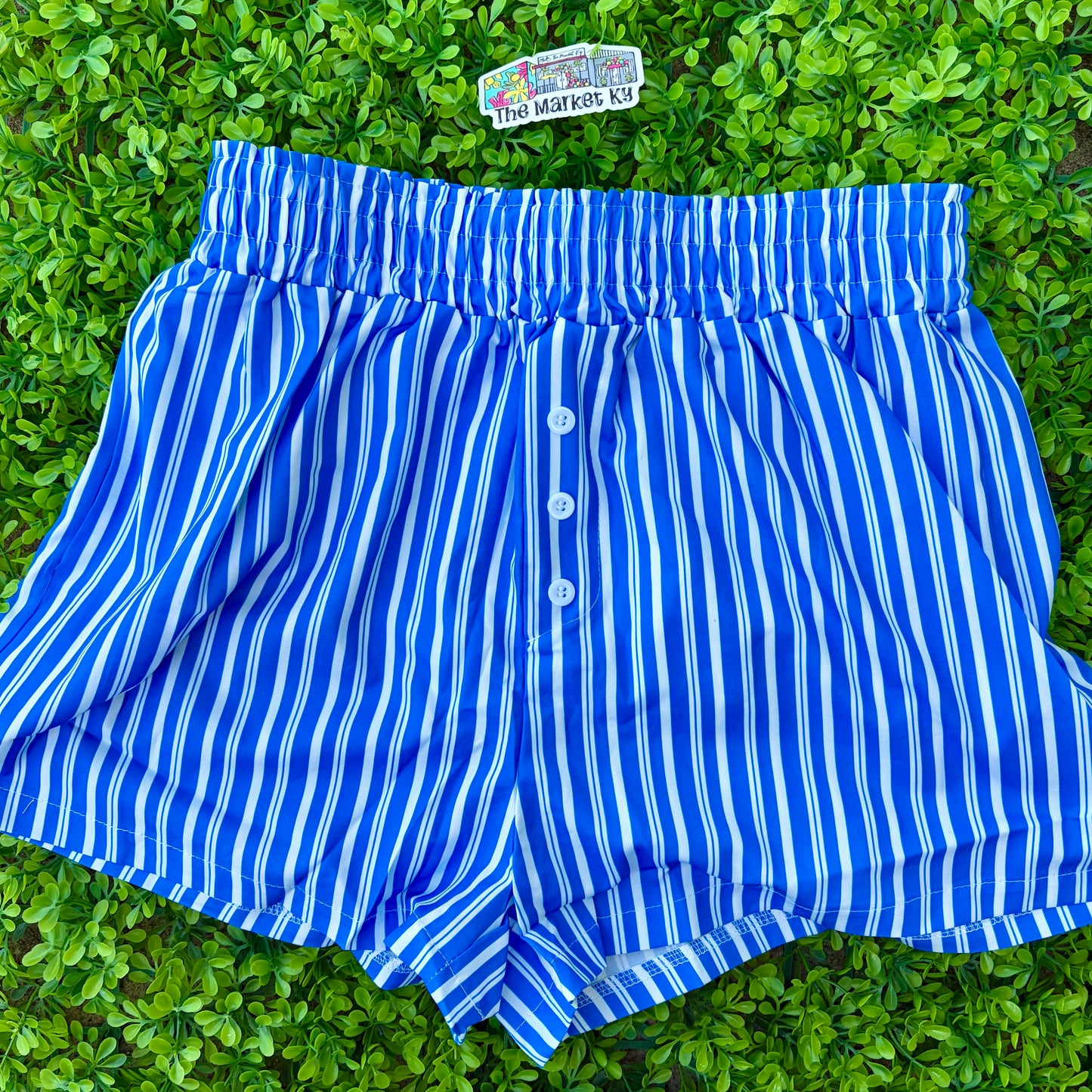 Comfy Boxer Shorts: Blue Striped