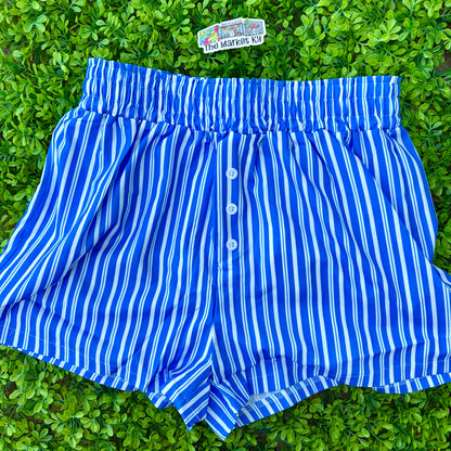 Comfy Boxer Shorts: Blue Striped