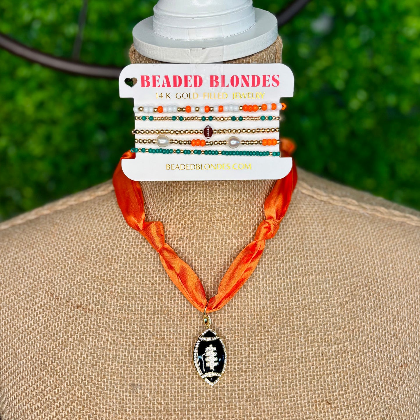 Football Scarf Necklace (Options)