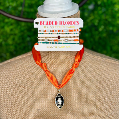 Football Scarf Necklace (Options)