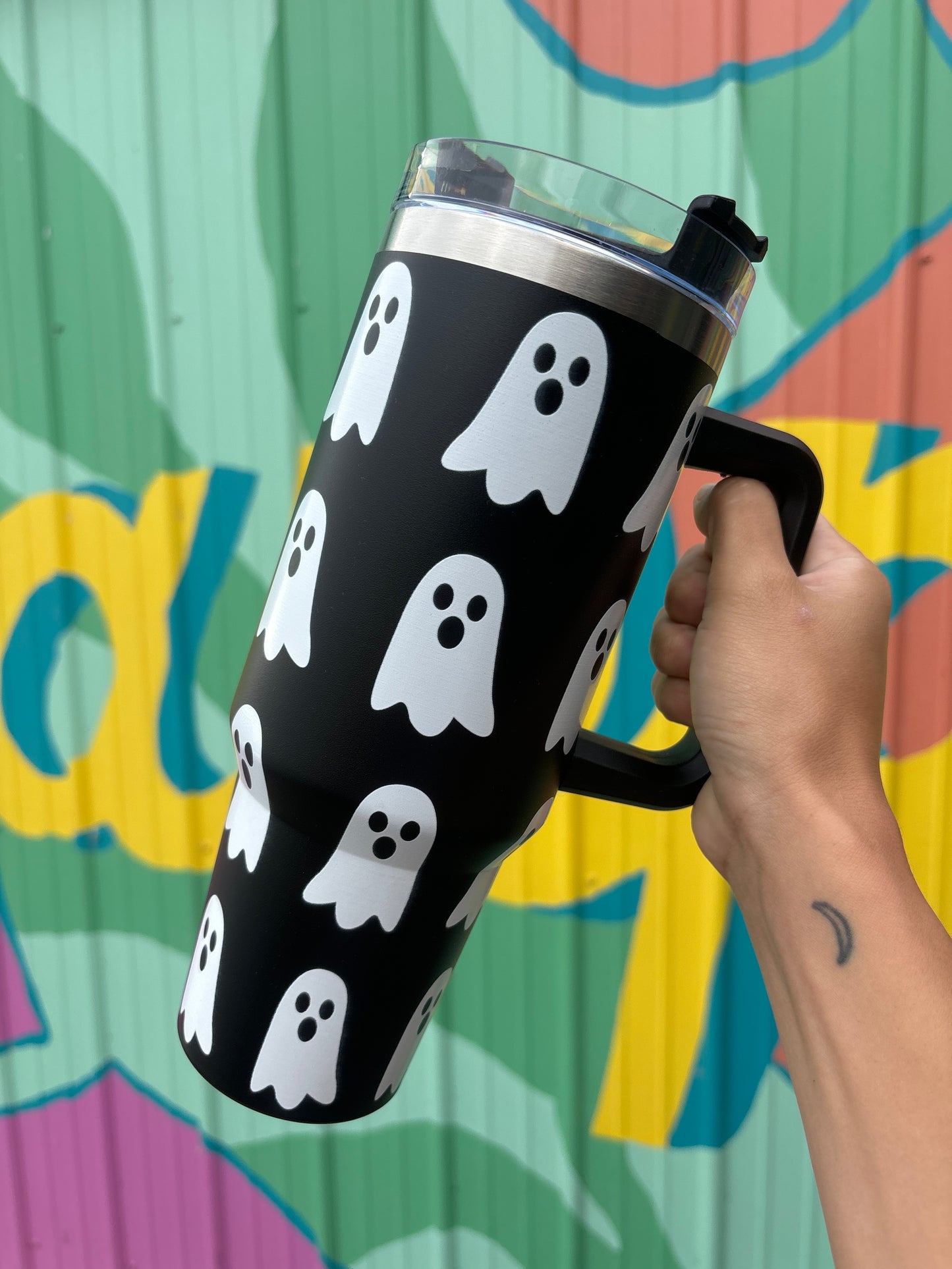 Ghost Tumbler with Handle