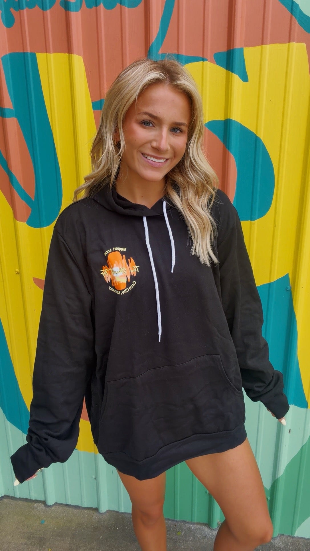 Support Local The Market Ky Hoodie Sweatshirt - Black