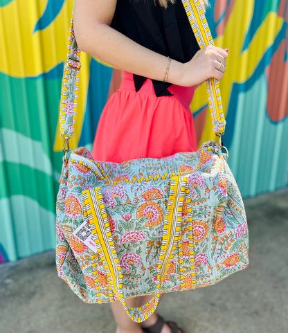 Laurel Floral Patterned Duffle Bag