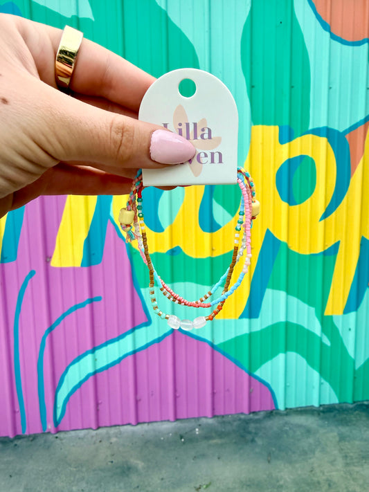 Trendy Bracelet Stack- Sunset