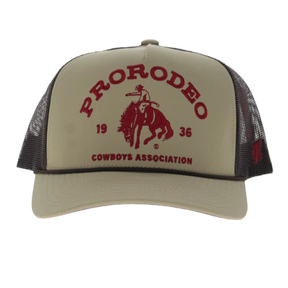 Hooey ProRodeo Trucker Snapback Hat - Tan/Brown