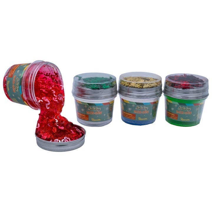Toysmith Deluxe Holiday Mix-In Slime, Stocking Stuffer
