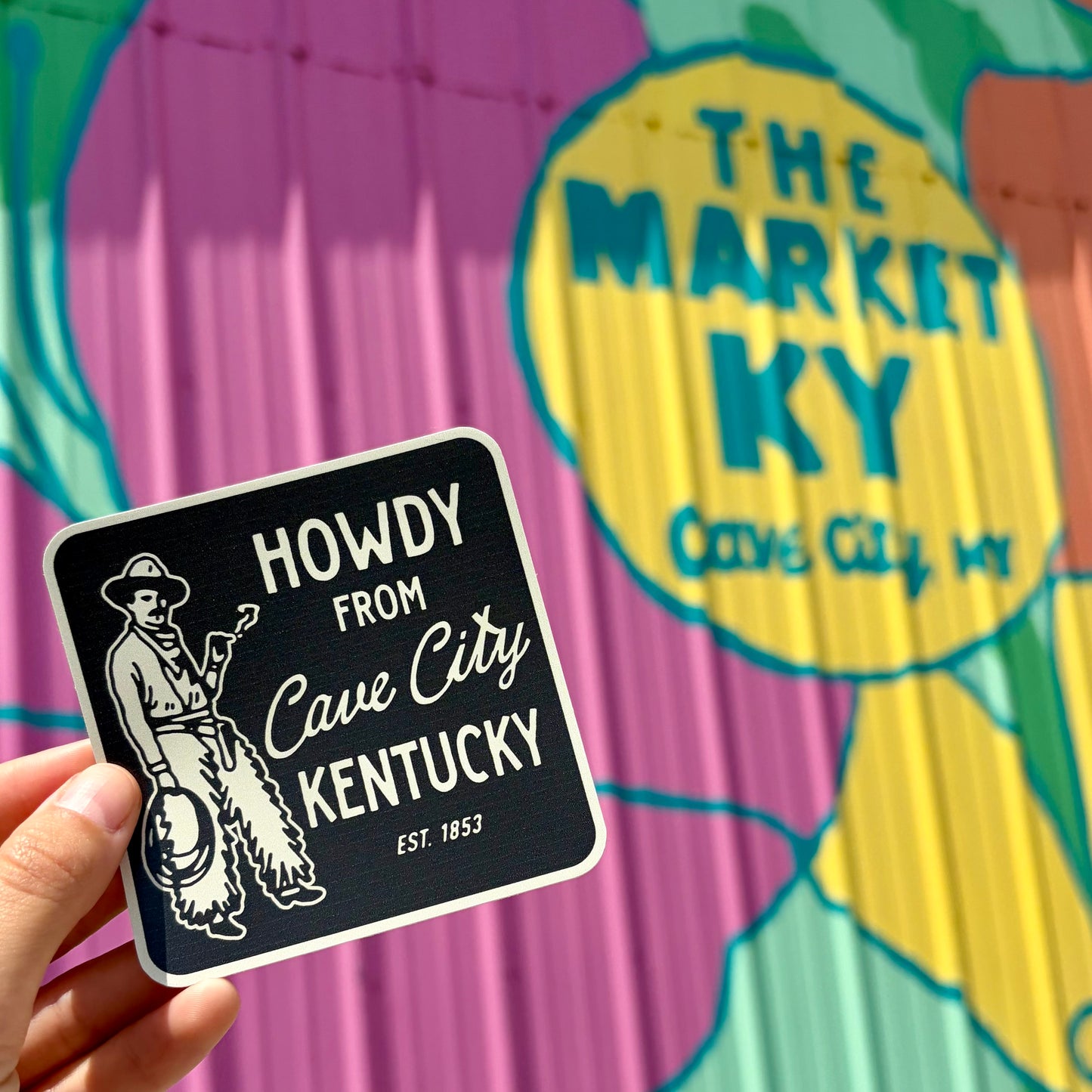 Howdy From Cave City Sticker