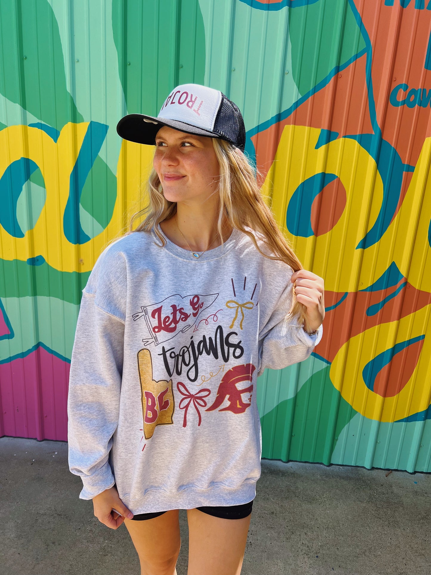 Let’s Go Trojans Collage Sweatshirt