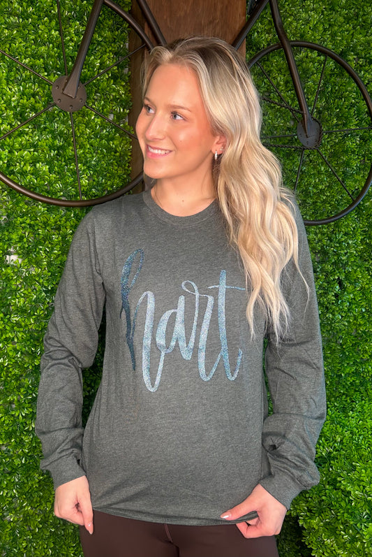 Hart Glitter Long Sleeve Tee