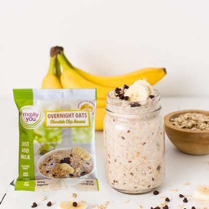 Gluten-Free Chocolate Chip Banana Overnight Oats