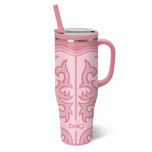 Boot Scootin’ Pink Swig Mega Mug 40oz
