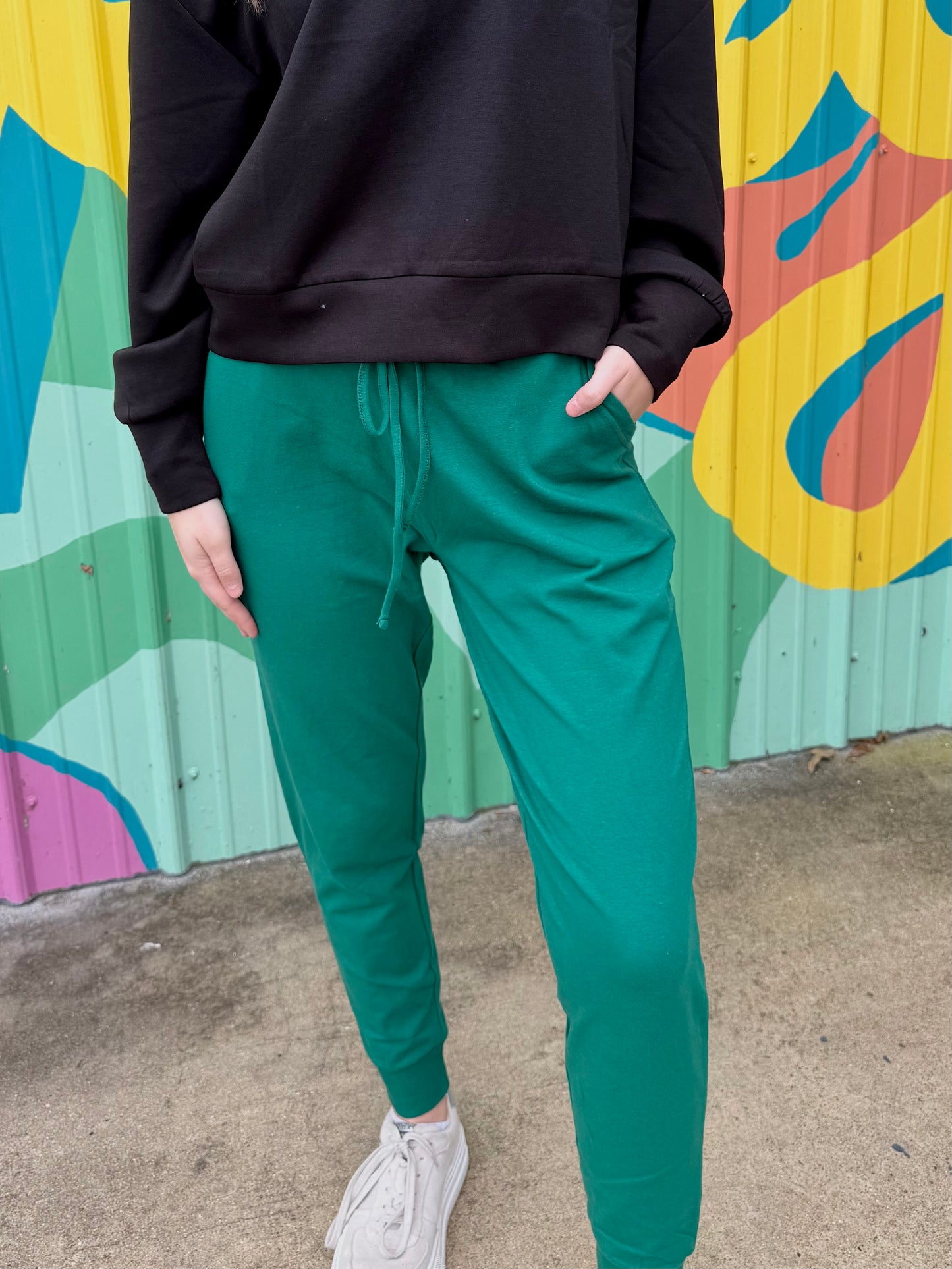 Hunter Green Jogger Pants