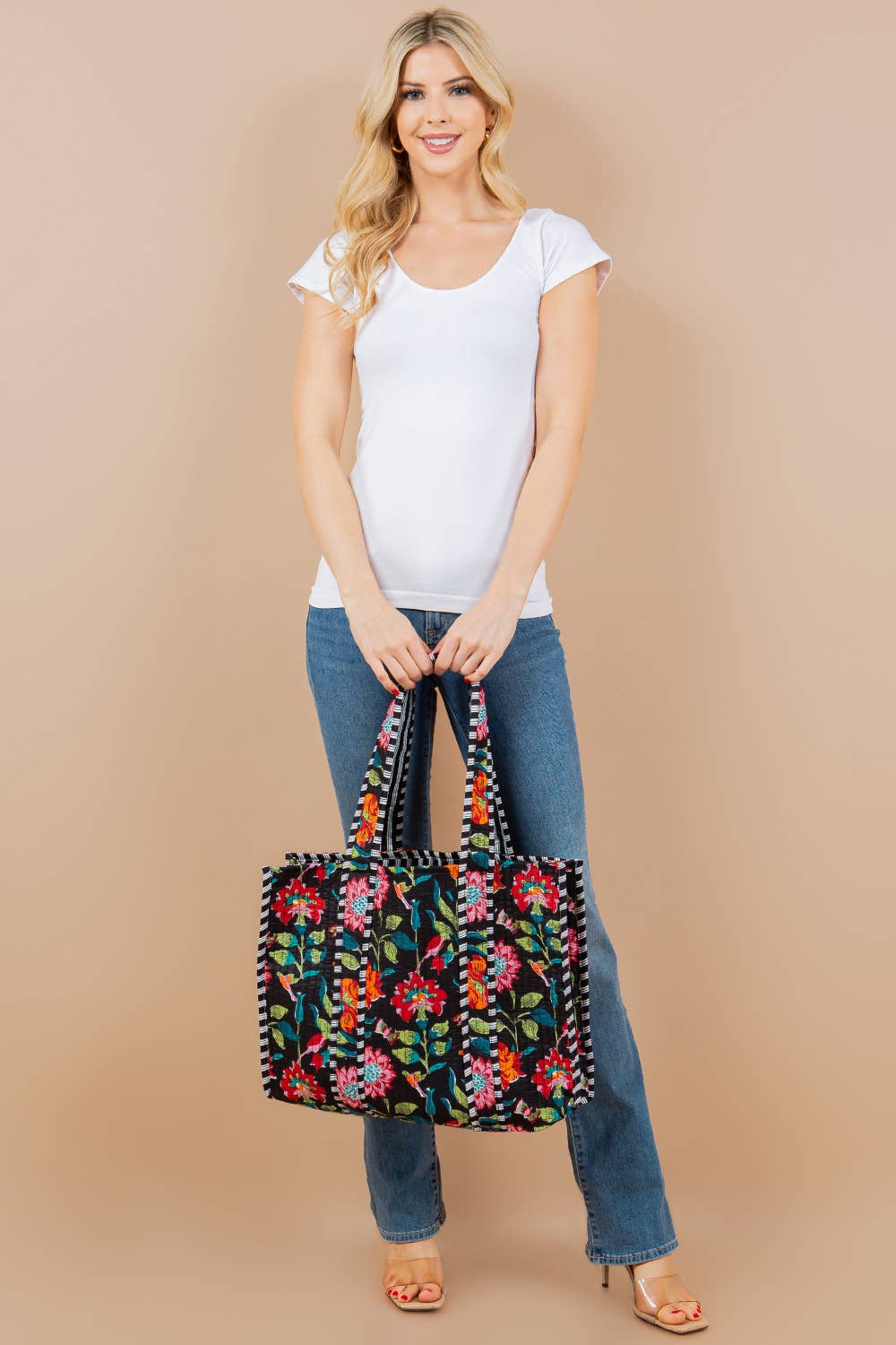 Quilted Tote Bag (BG-54)