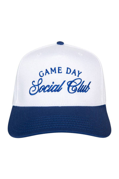 Game Day Social Club Two-Toned Vintage Hat: Black and Tan