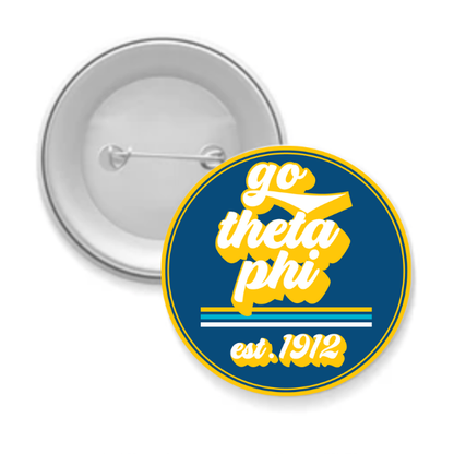 Sorority Button - Go Design: 3" Round / Alpha Omicron Pi