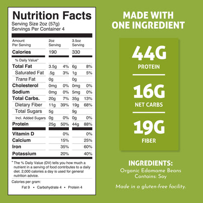 Organic Edamame Fettuccine - Gluten Free Pasta