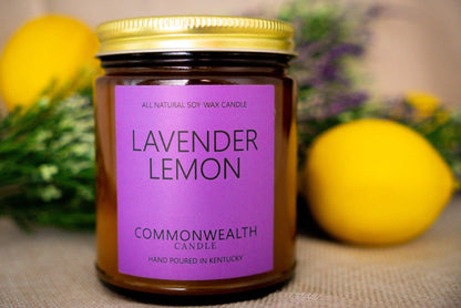 Lavender Lemon: 16oz Amber Jar