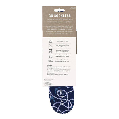 Seas-the-Day FLAT SOCKS: Small (up to Women's 11, Men's 10)