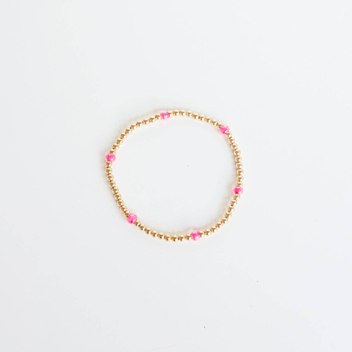 Hot Pink Poppi Bracelet: Standard 6.75 inch
