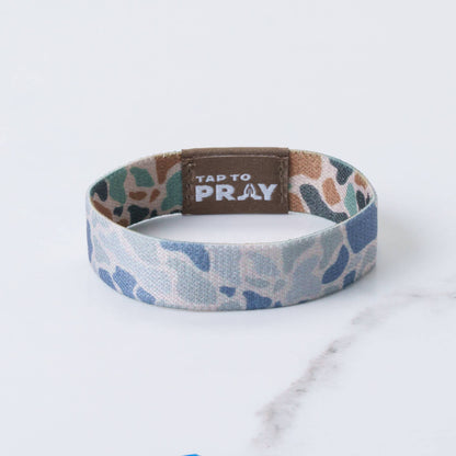 Tap To Pray™ Wristbands - River Rock Camo Classic & Sage: X-Large / River Rock Camo Class / Sage