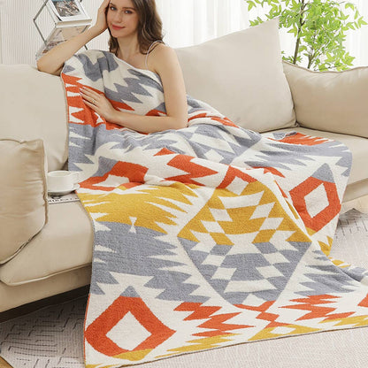 Tribal Pattern Cozy Soft Throw Blanket : 02 / ONE SIZE