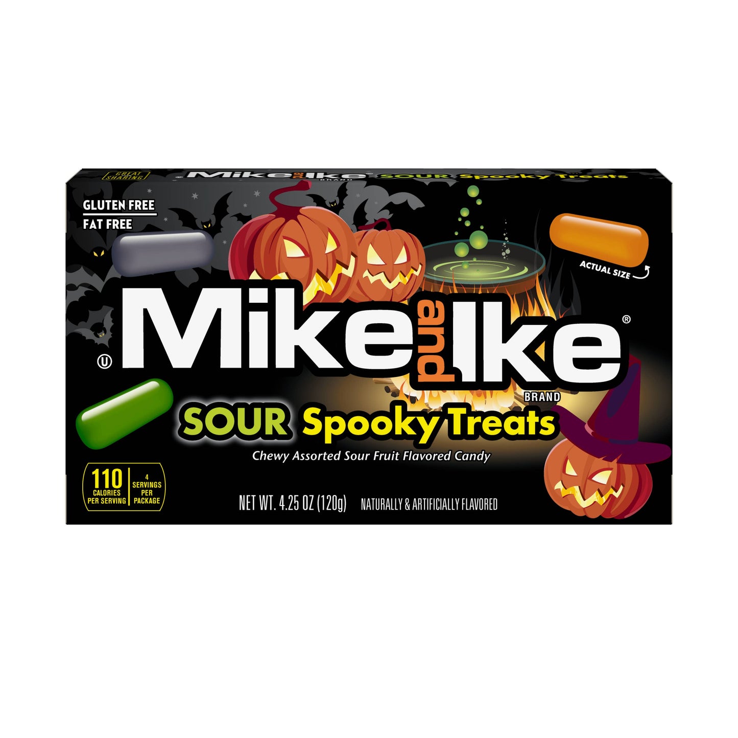 Mike & Ike Sour Spooky Treats, 4.25oz, 12ct