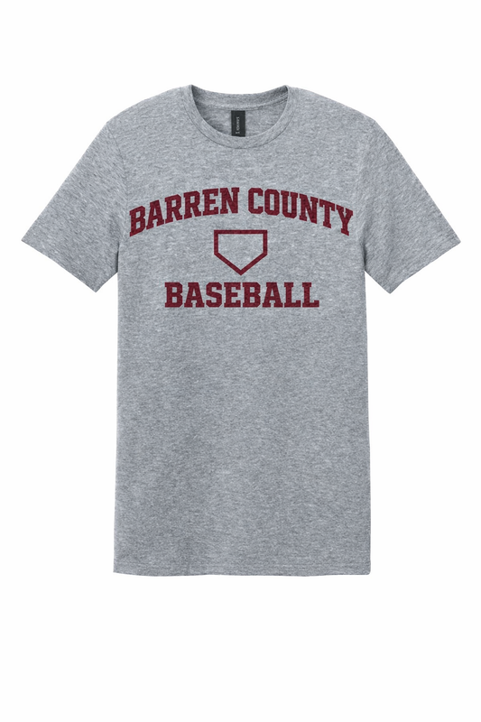 Barren County Baseball Athletic Tee - Sport Grey