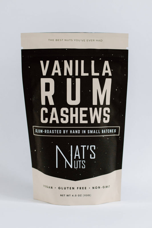 Vanilla Rum Cashews | Gourmet Roasted Nuts