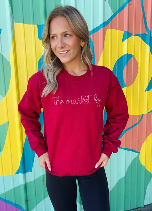 The Market Ky Embroidered Stitch Sweatshirt