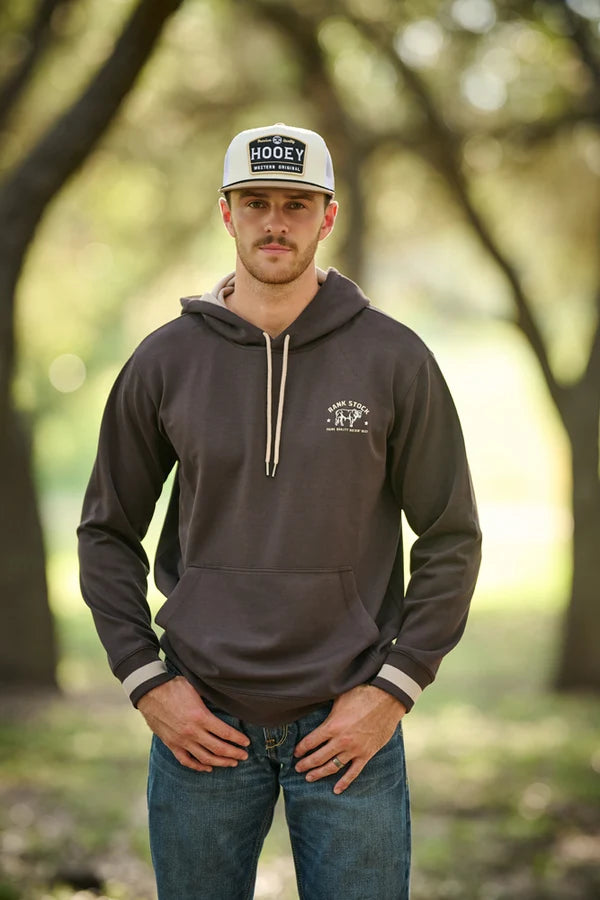 Hooey Charbray Rank Stock Hoody - Dark Brown