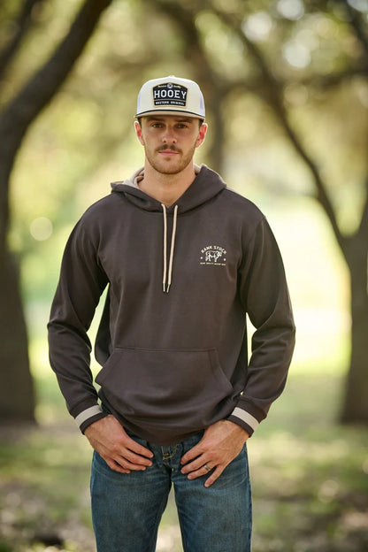 Hooey Charbray Rank Stock Hoody - Dark Brown