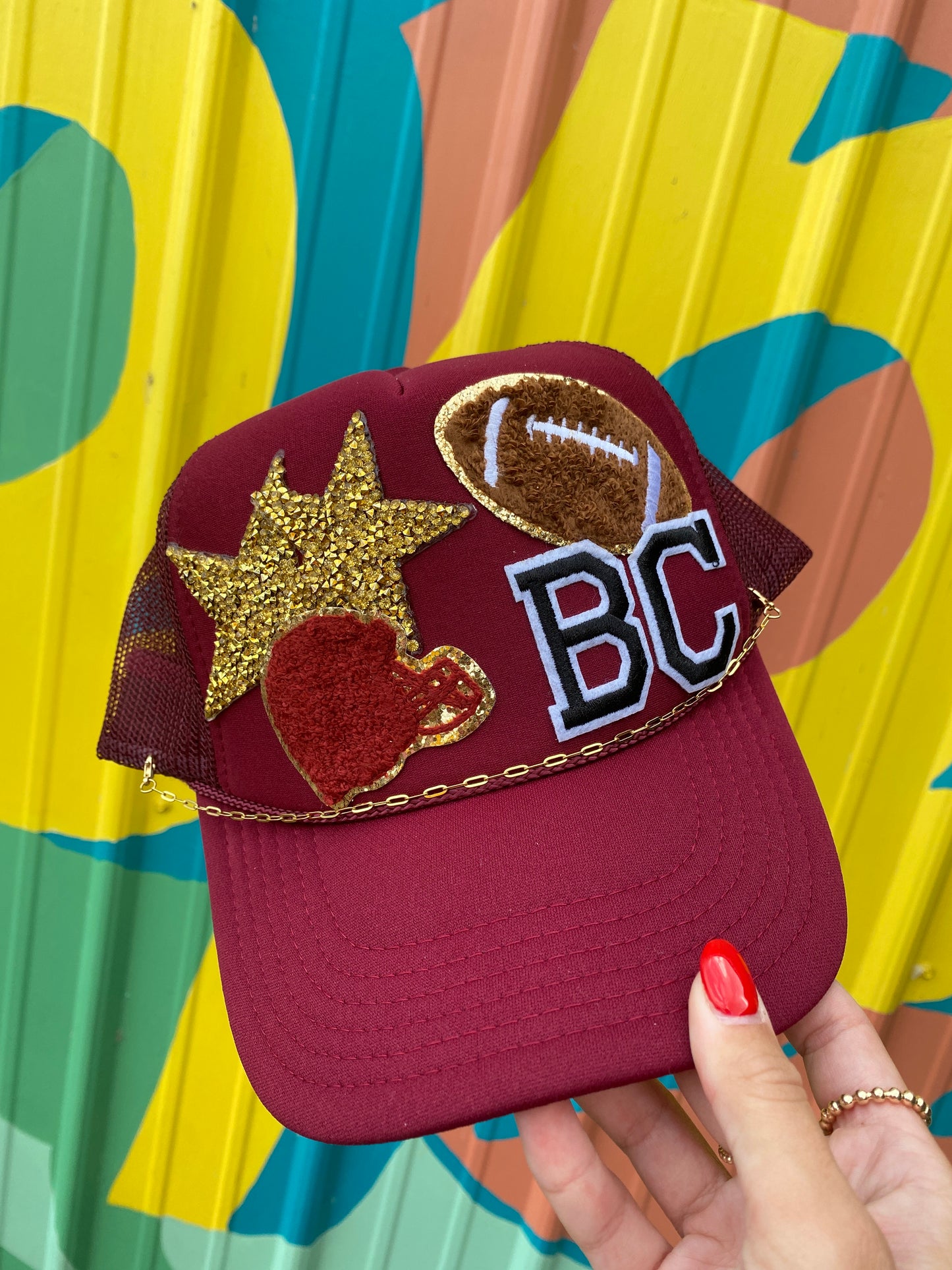 Custom Trucker Hat- BC Football