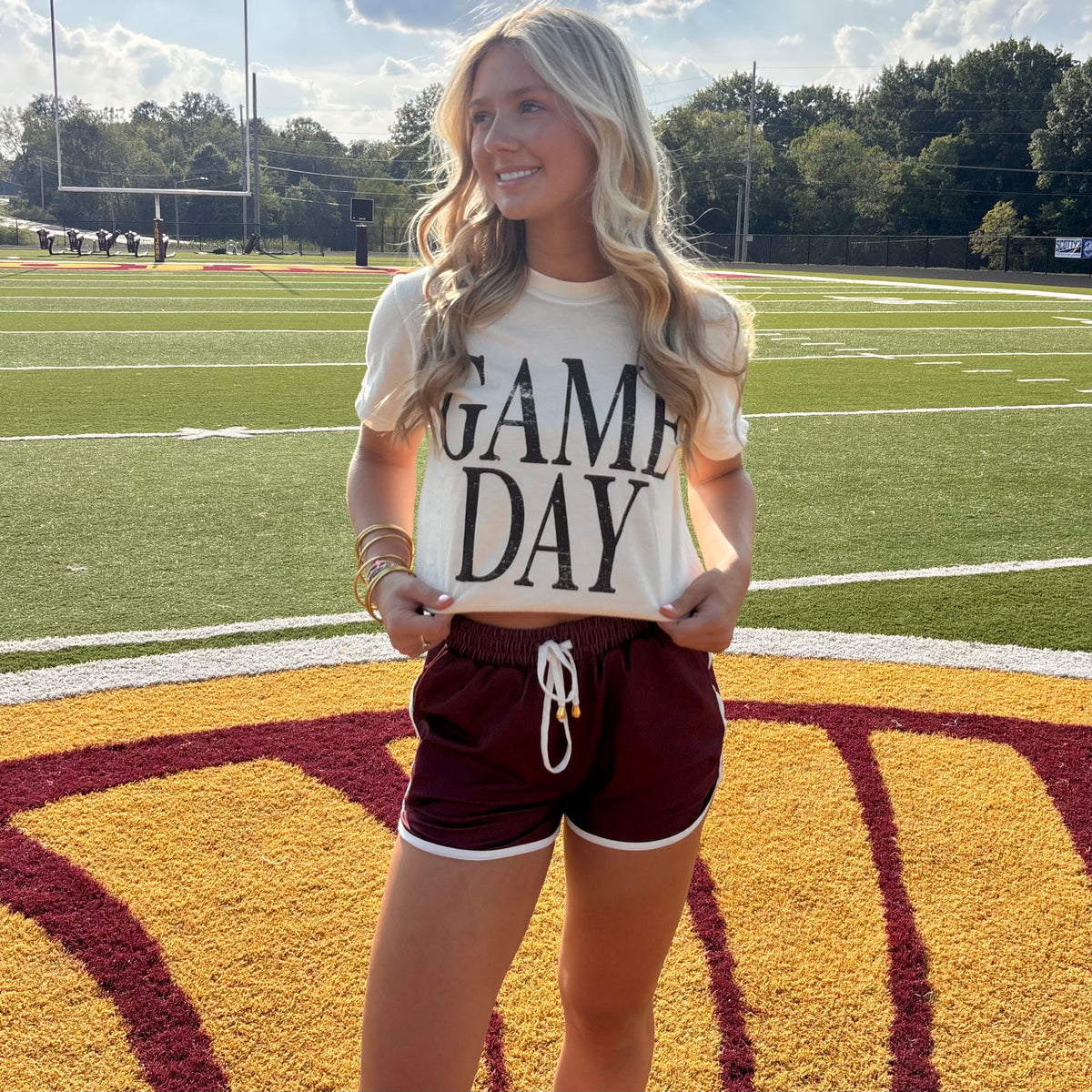 Distressed Game Day Comfort Colors Tee