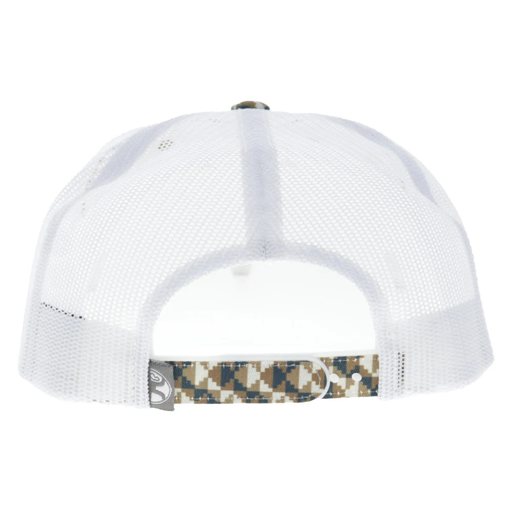 Hooey Lakota Trucker Snapback Hat - Tan/White